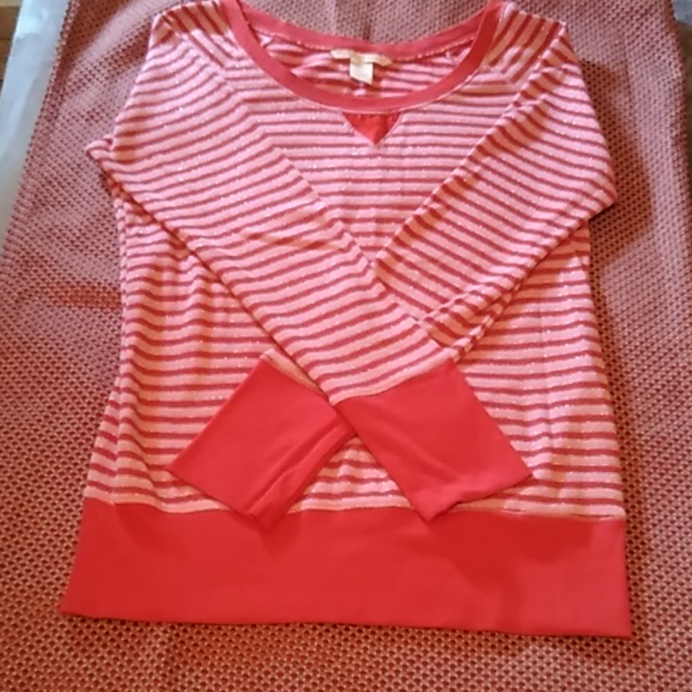 Victoria's Secret Long sleeve red and pink shirt